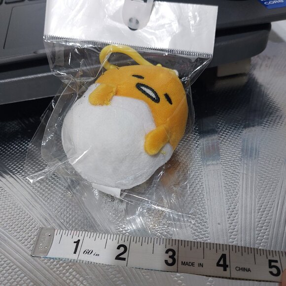 Bullsitoy Gudetama The Lazy Egg Mini Plush Bag Charm Keyring Keychain Charm - Picture 3 of 5